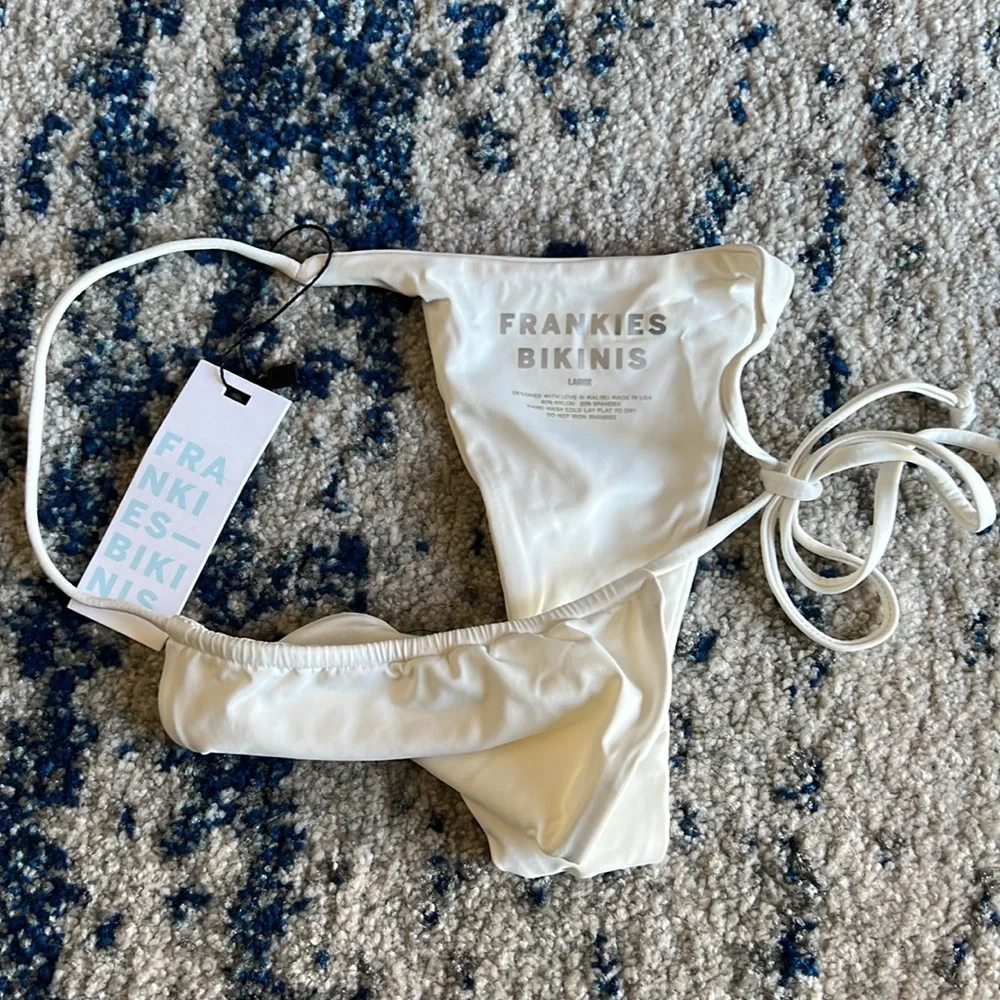 Frankie’s Bikinis Ziggy Tie Scoop Bikini bottom Large